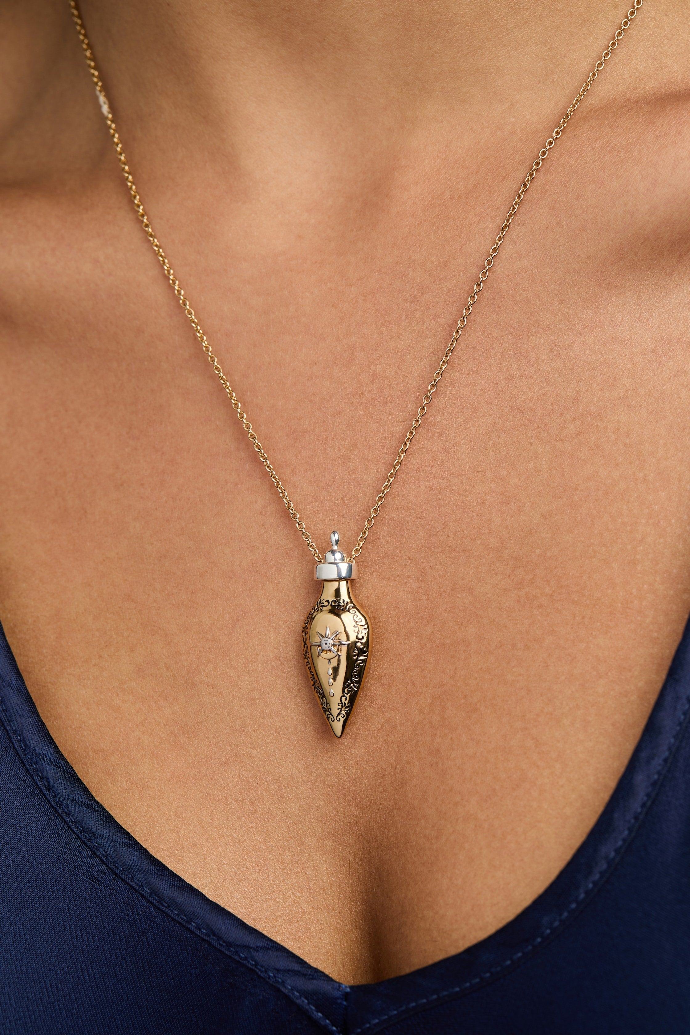 'written In The Stars' Potion Bottle Slider Necklace