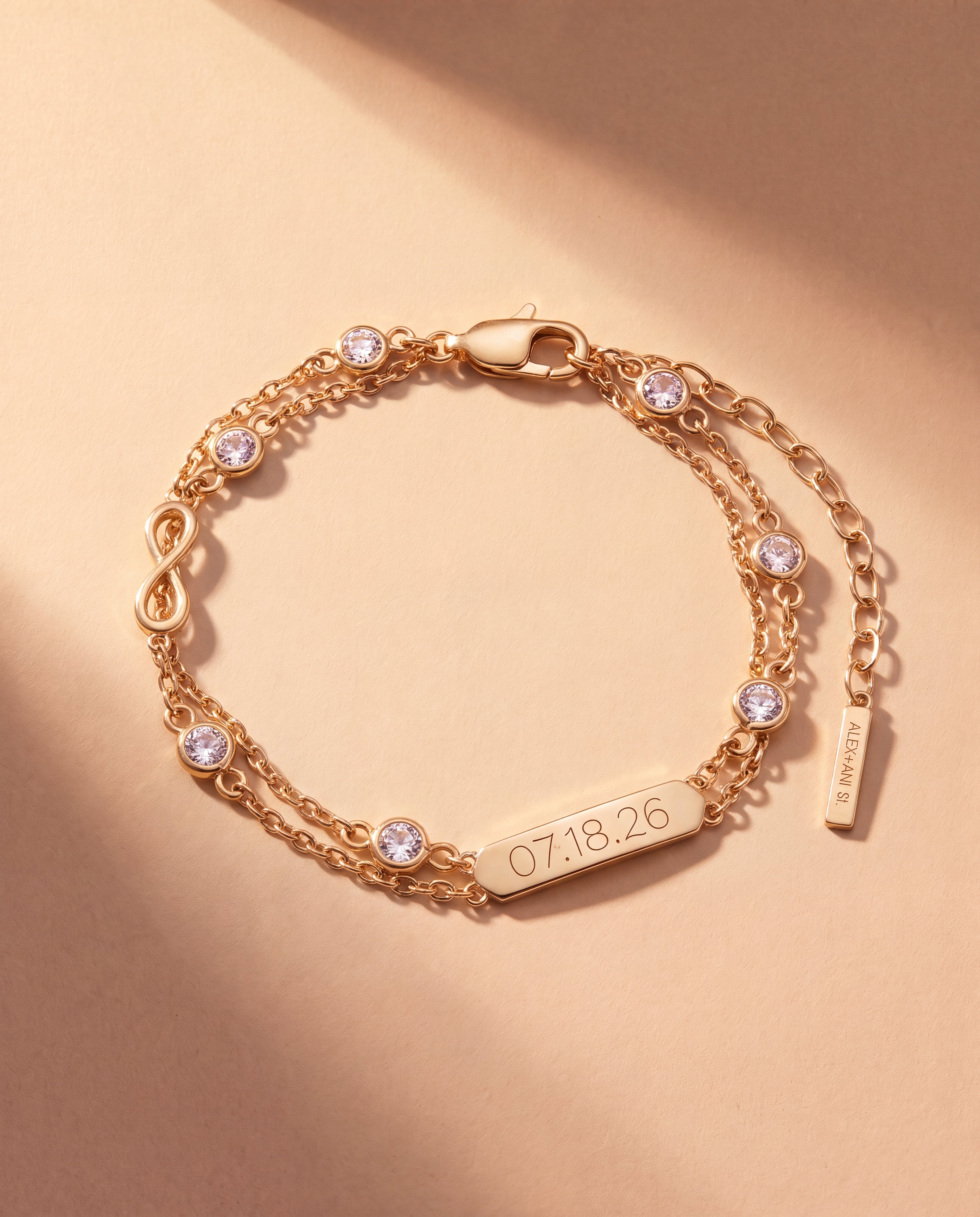 Infinity Chain Double Strand Bracelet
