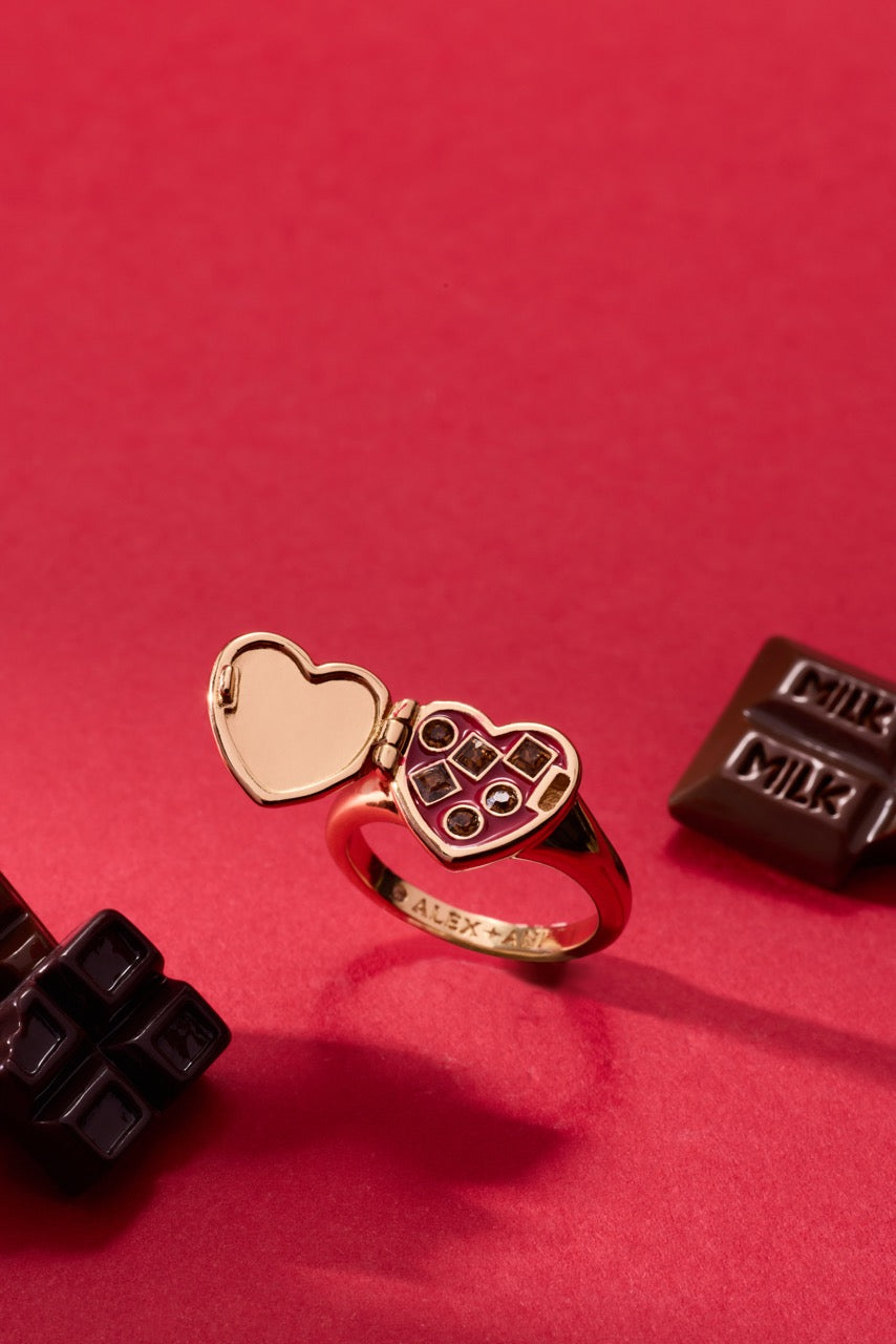 Box Of Chocolate Locket Ring
