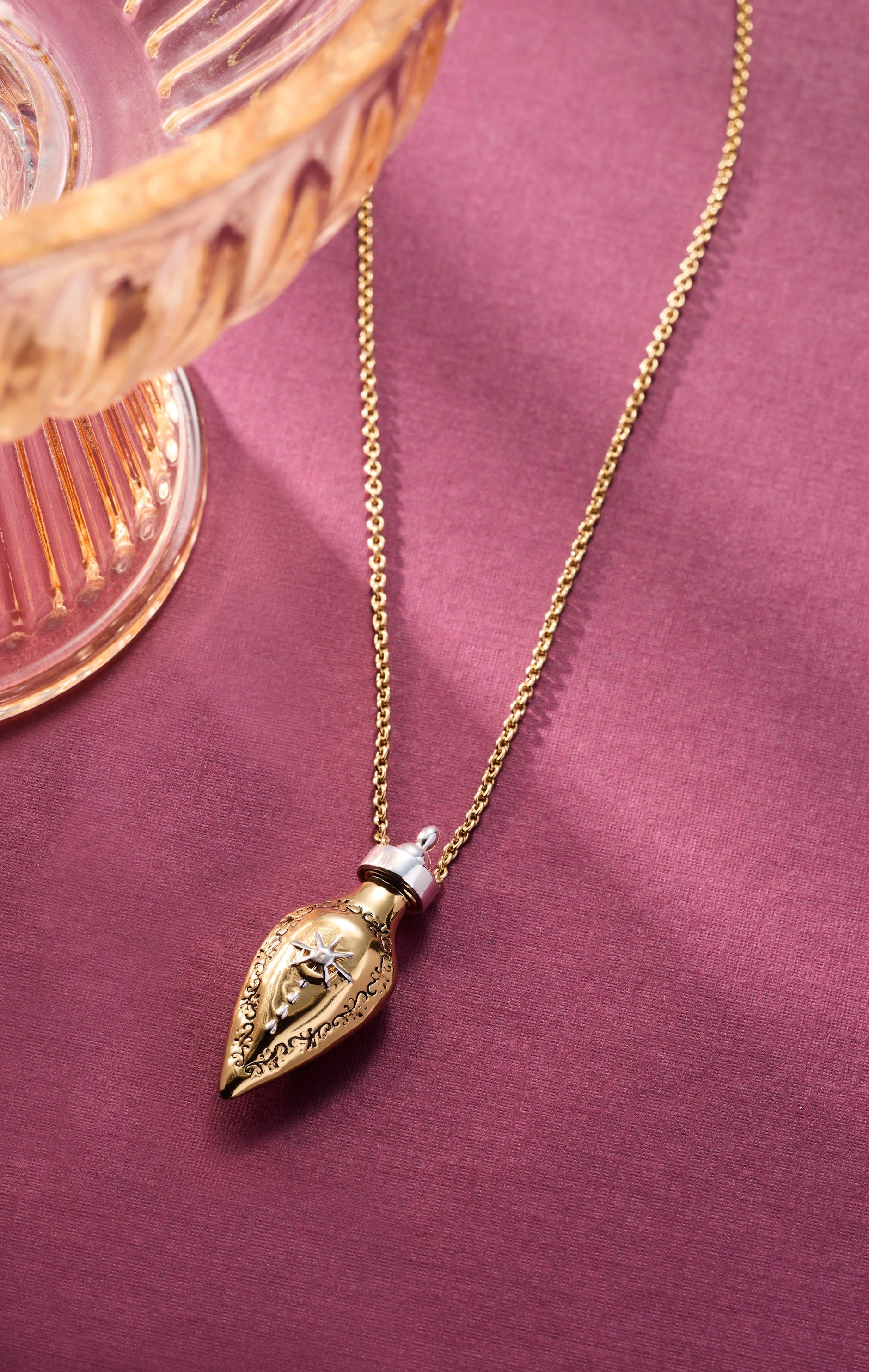 'written In The Stars' Potion Bottle Slider Necklace