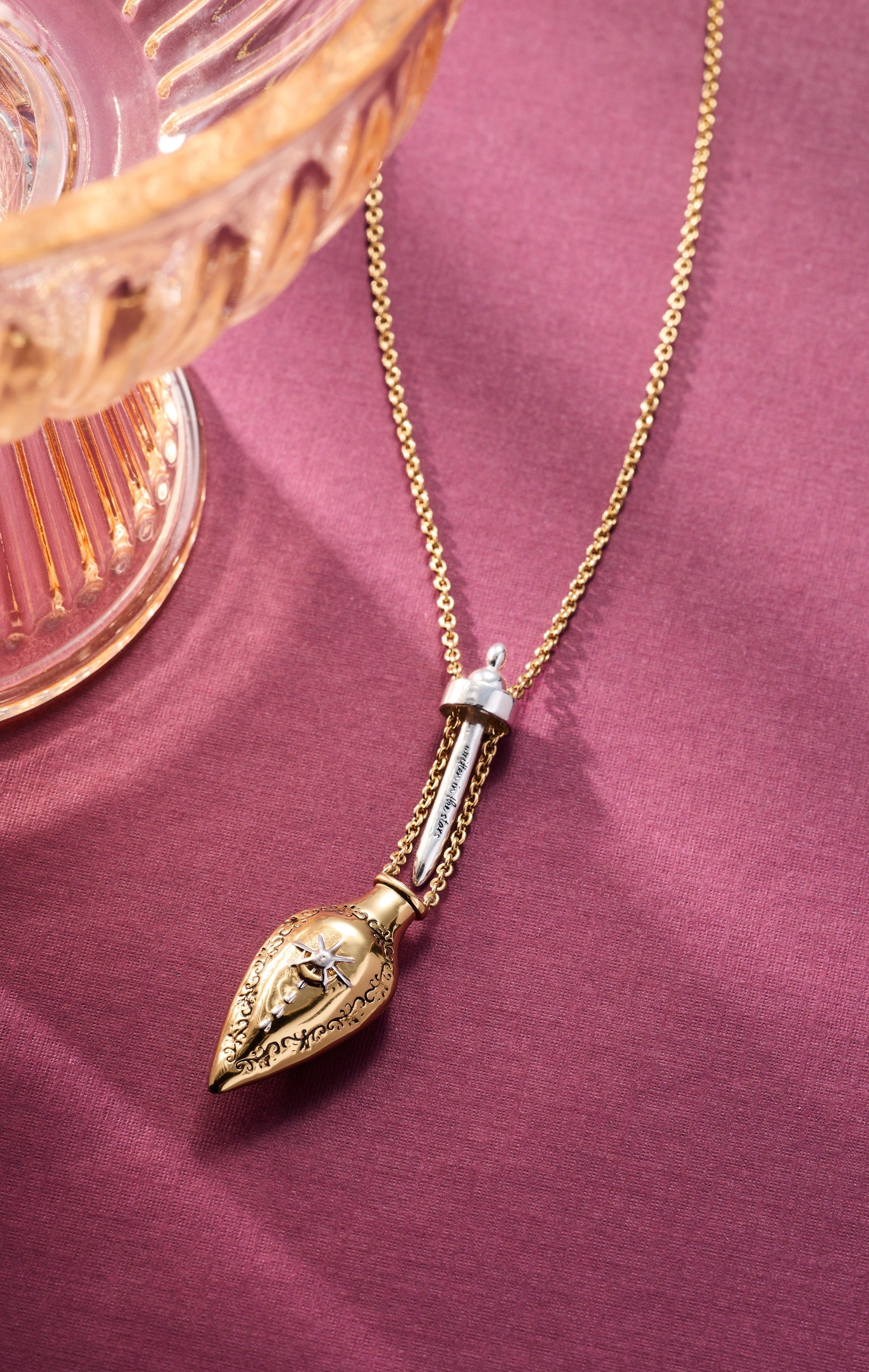 'written In The Stars' Potion Bottle Slider Necklace