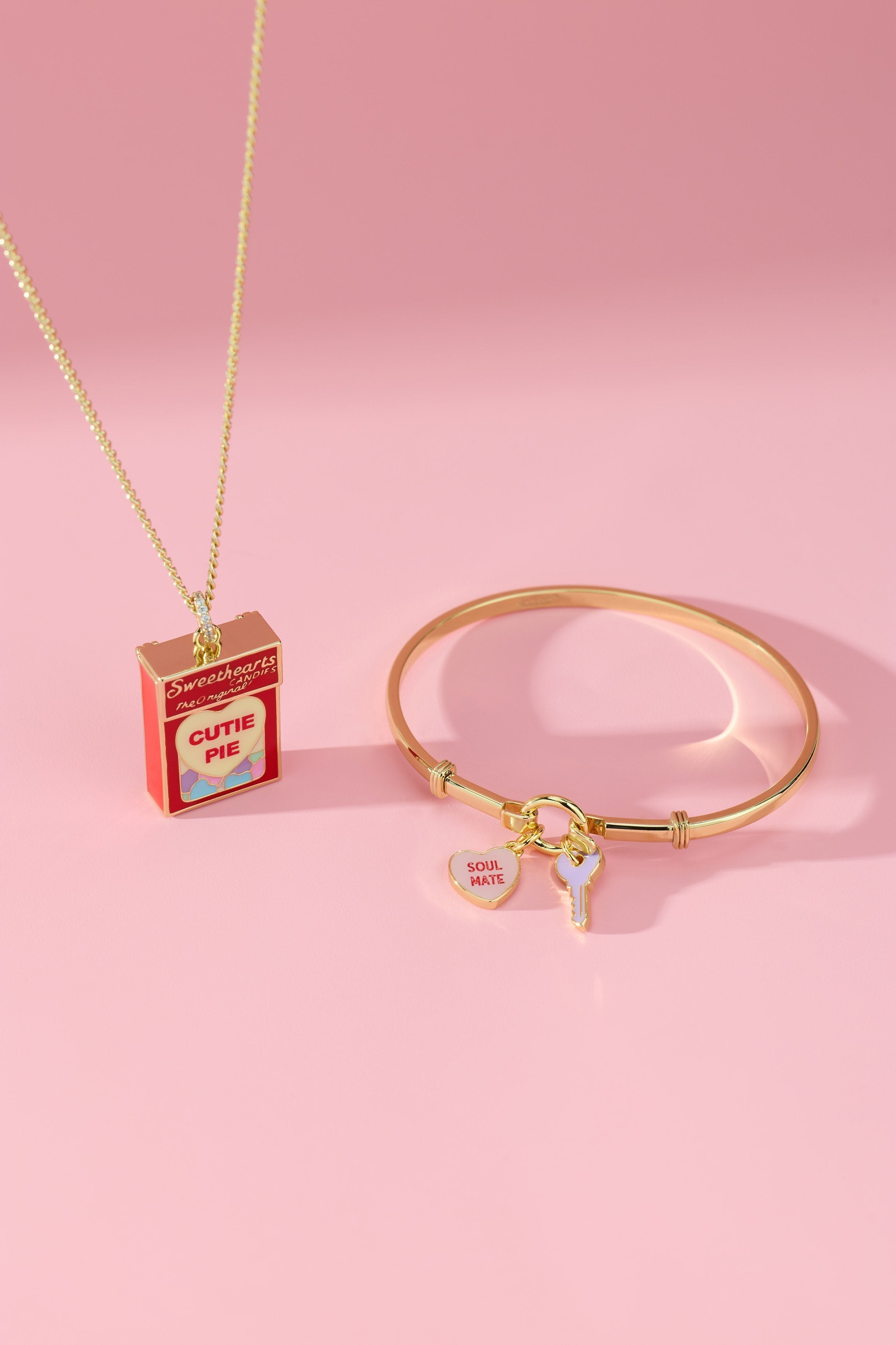 Sweethearts® ‘soul Mate’ Heart & Key Tension Bangle