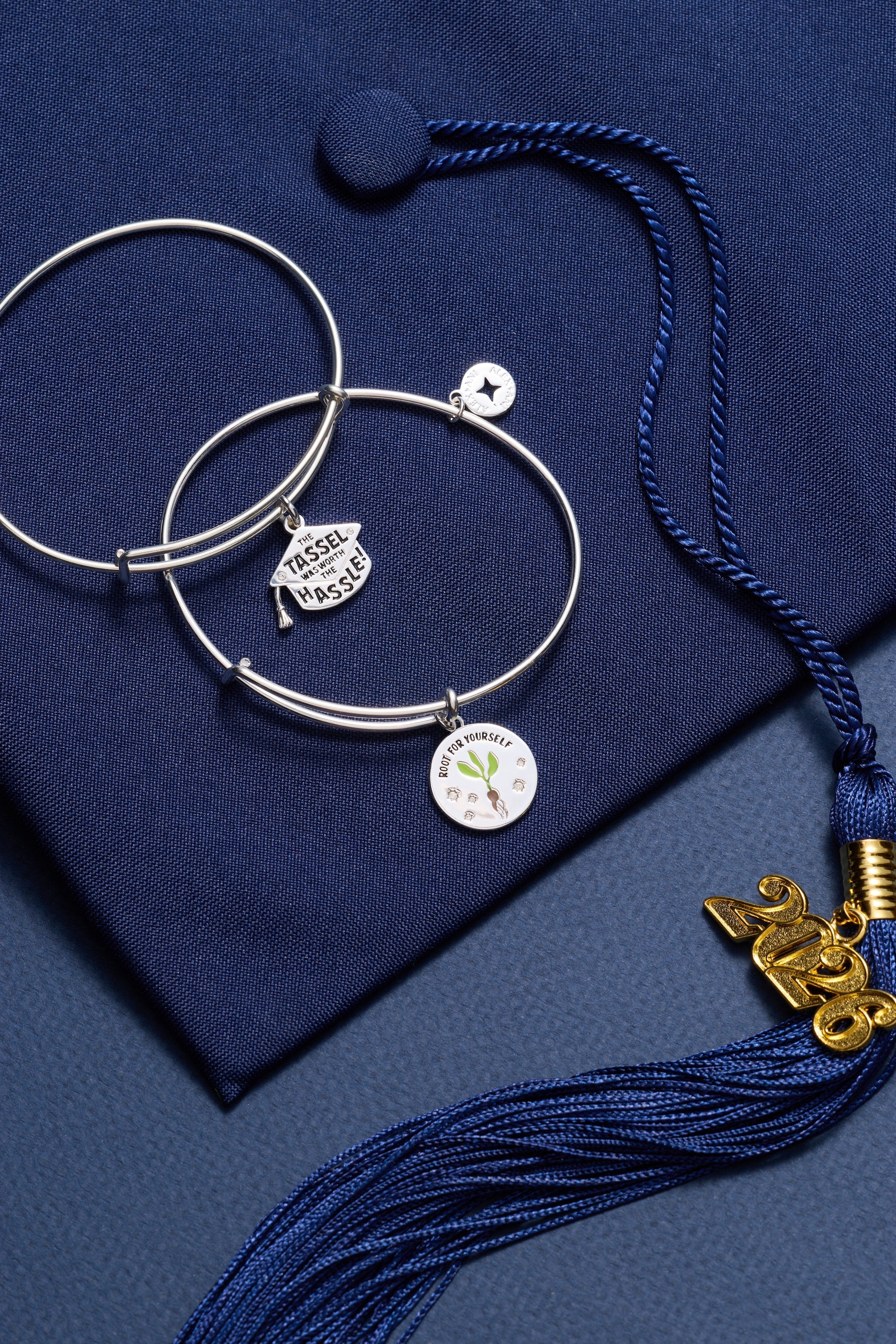 "the Tassel Was Worth The Hassle" Charm Bangle
