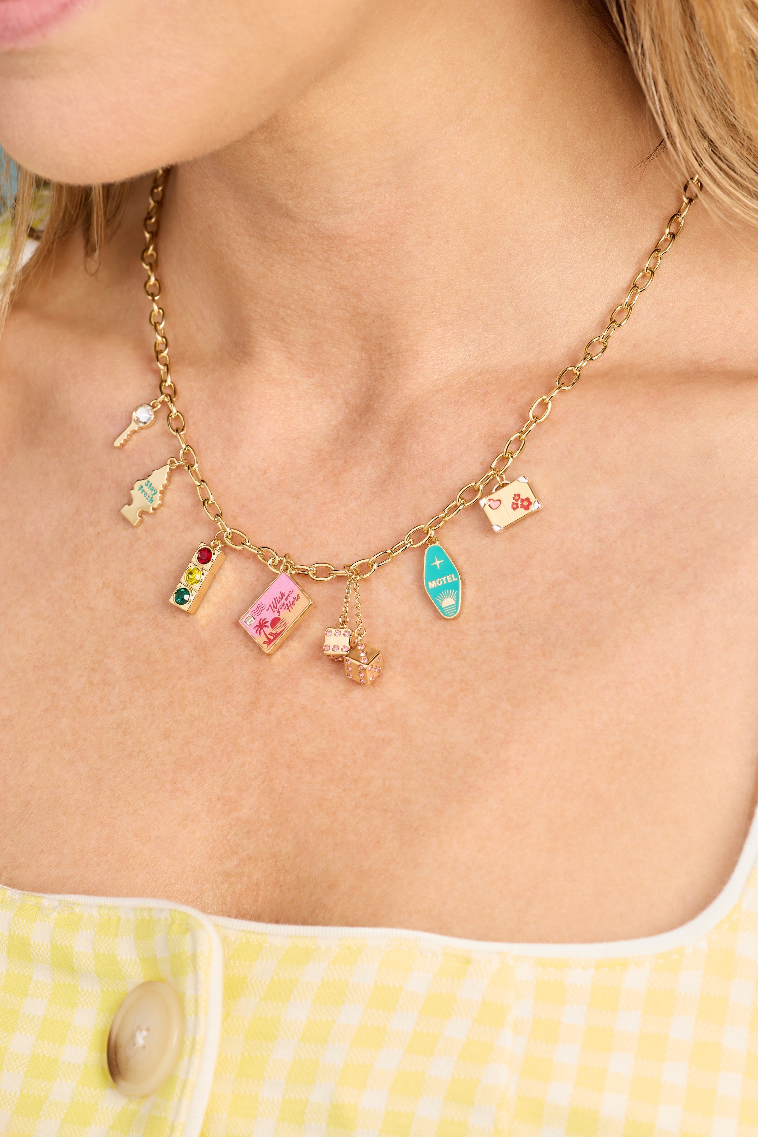 Road Trip Multi-charm Necklace