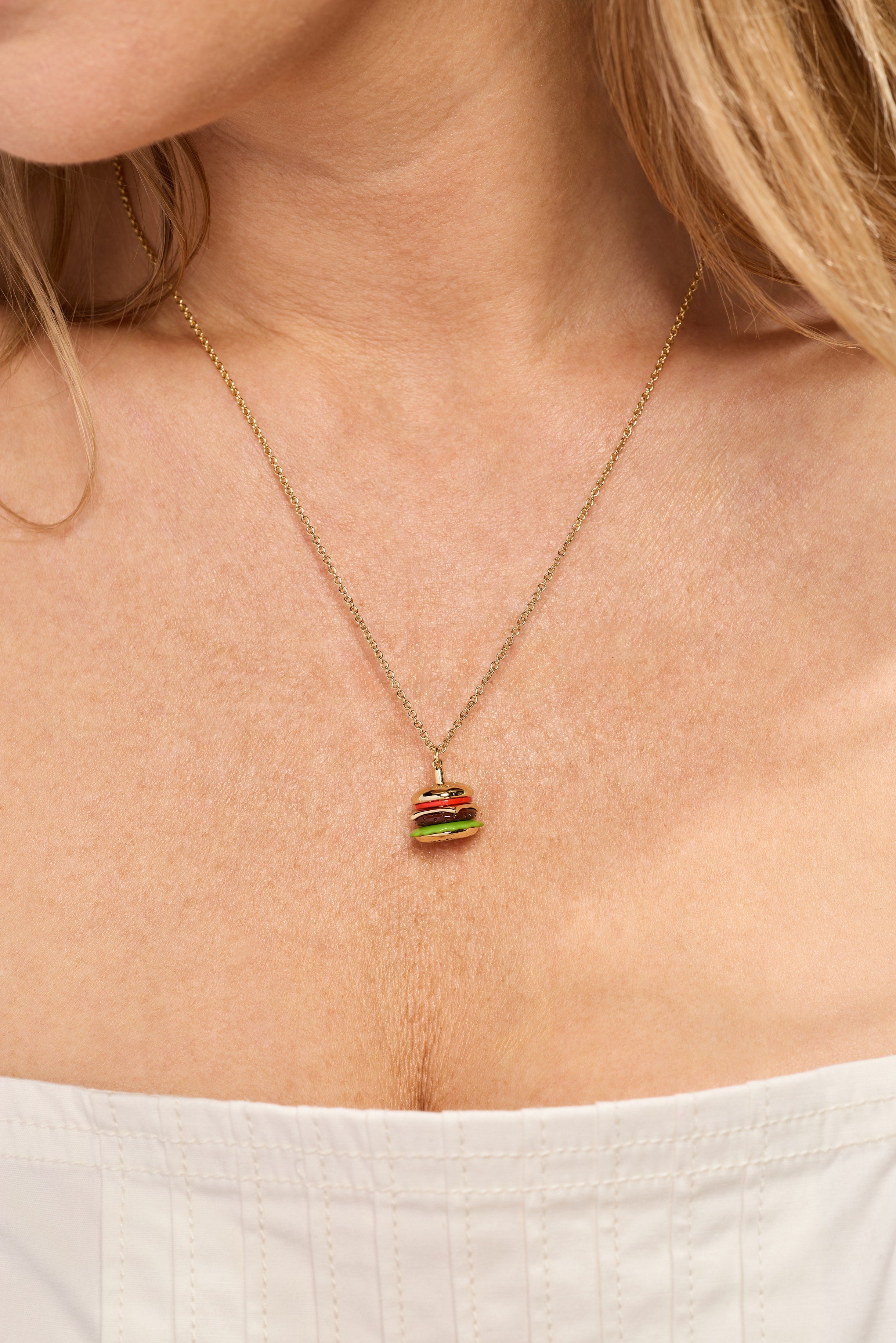 Hot Grill Summer 'bun In A Million' Hamburger Pendant