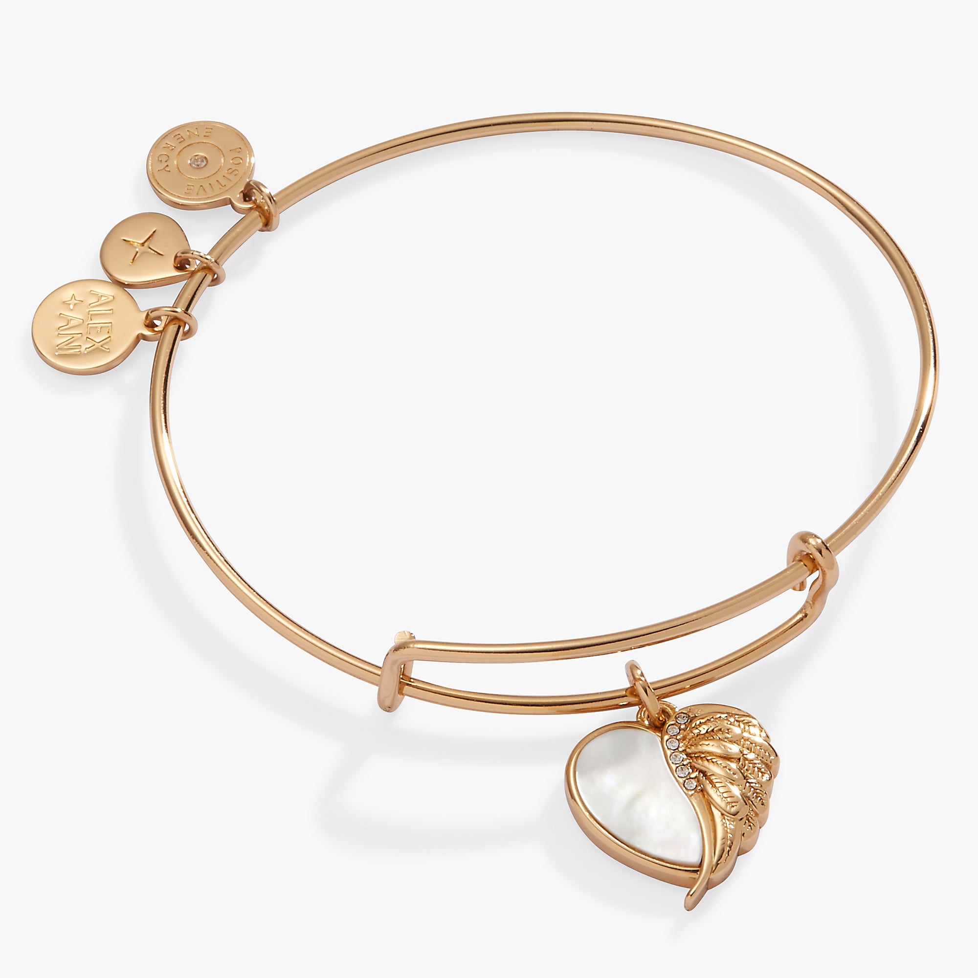 Wings Of Protection Charm Bangle