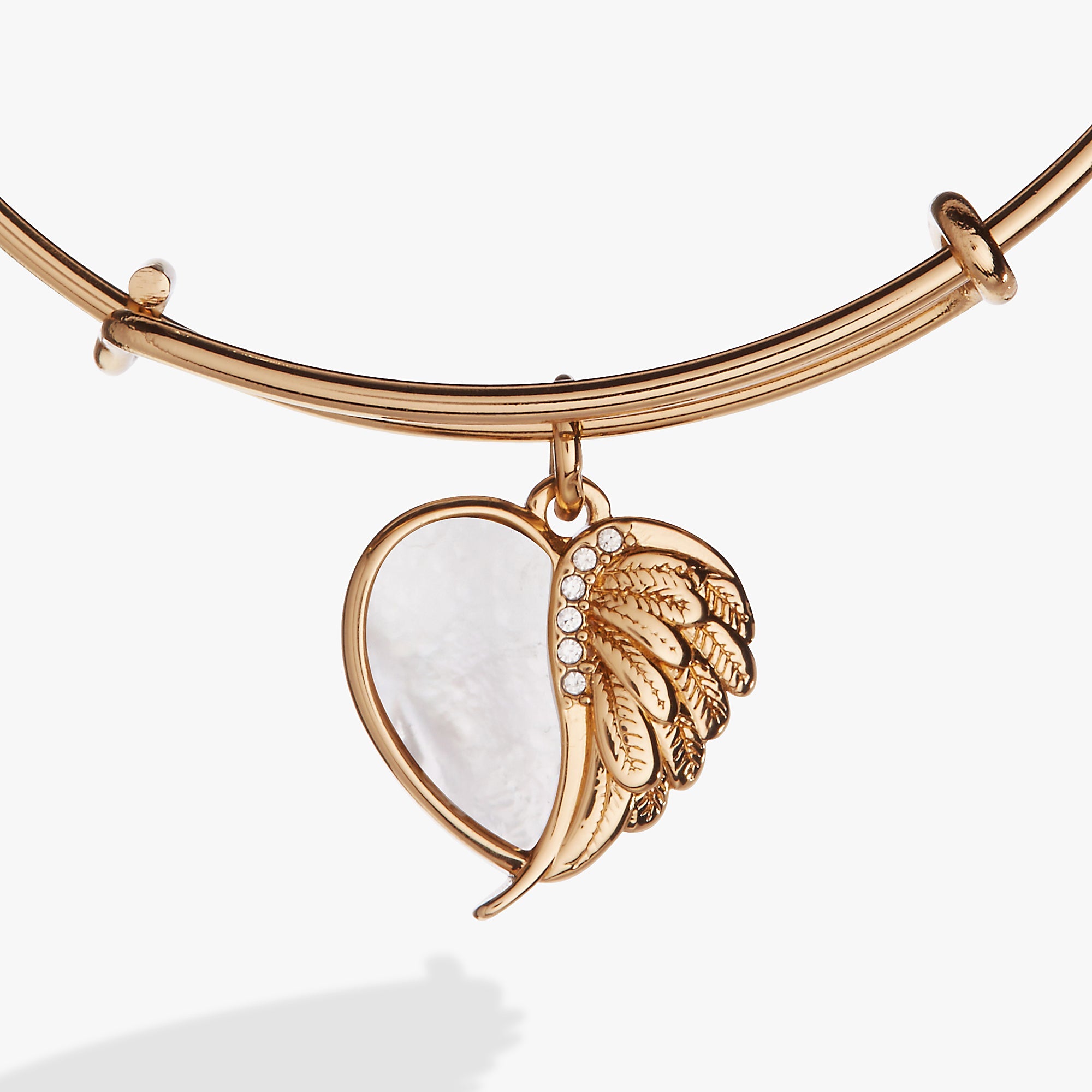 Wings Of Protection Charm Bangle