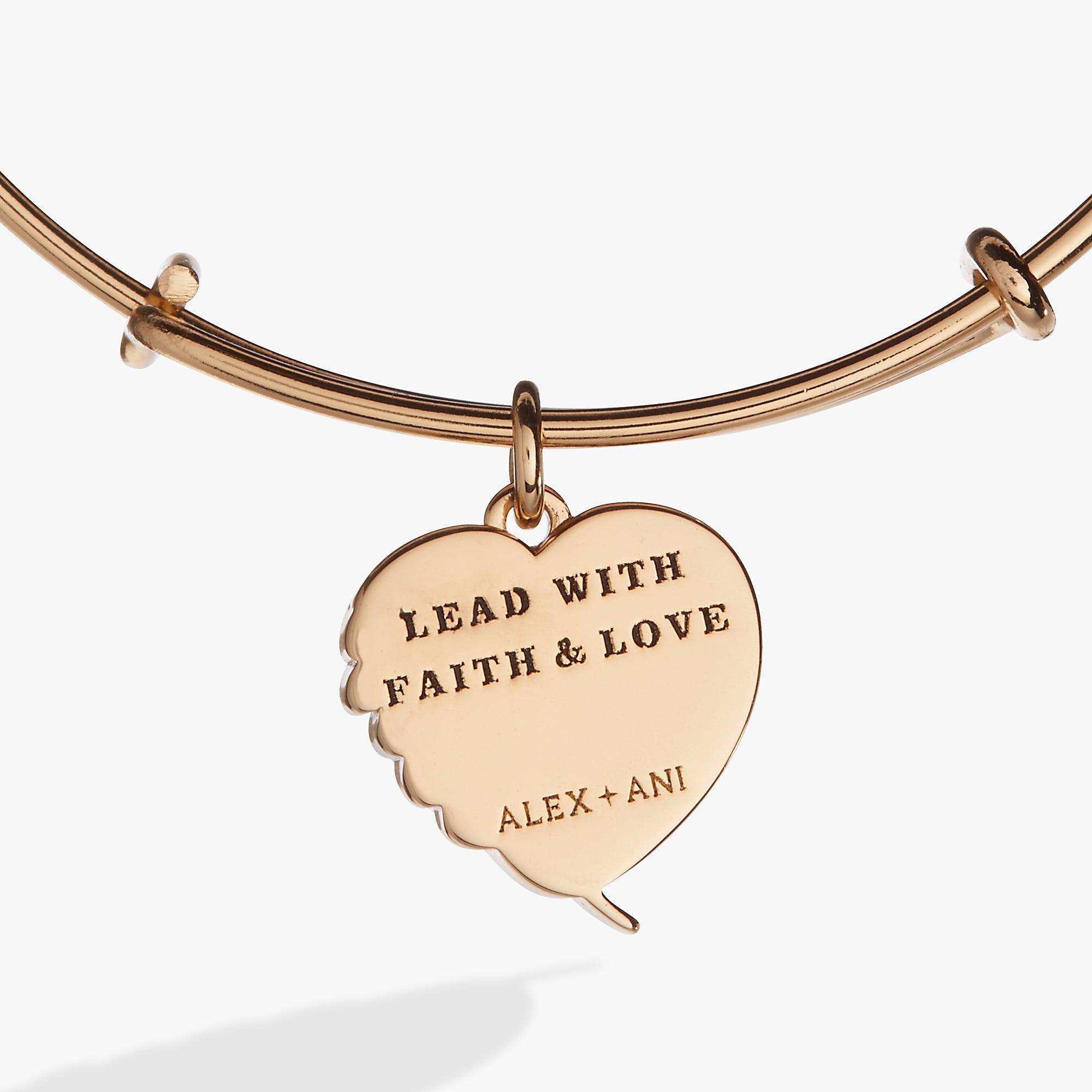 Wings Of Protection Charm Bangle