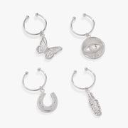 Good Vibes Wine Glass Charm Set Of 4