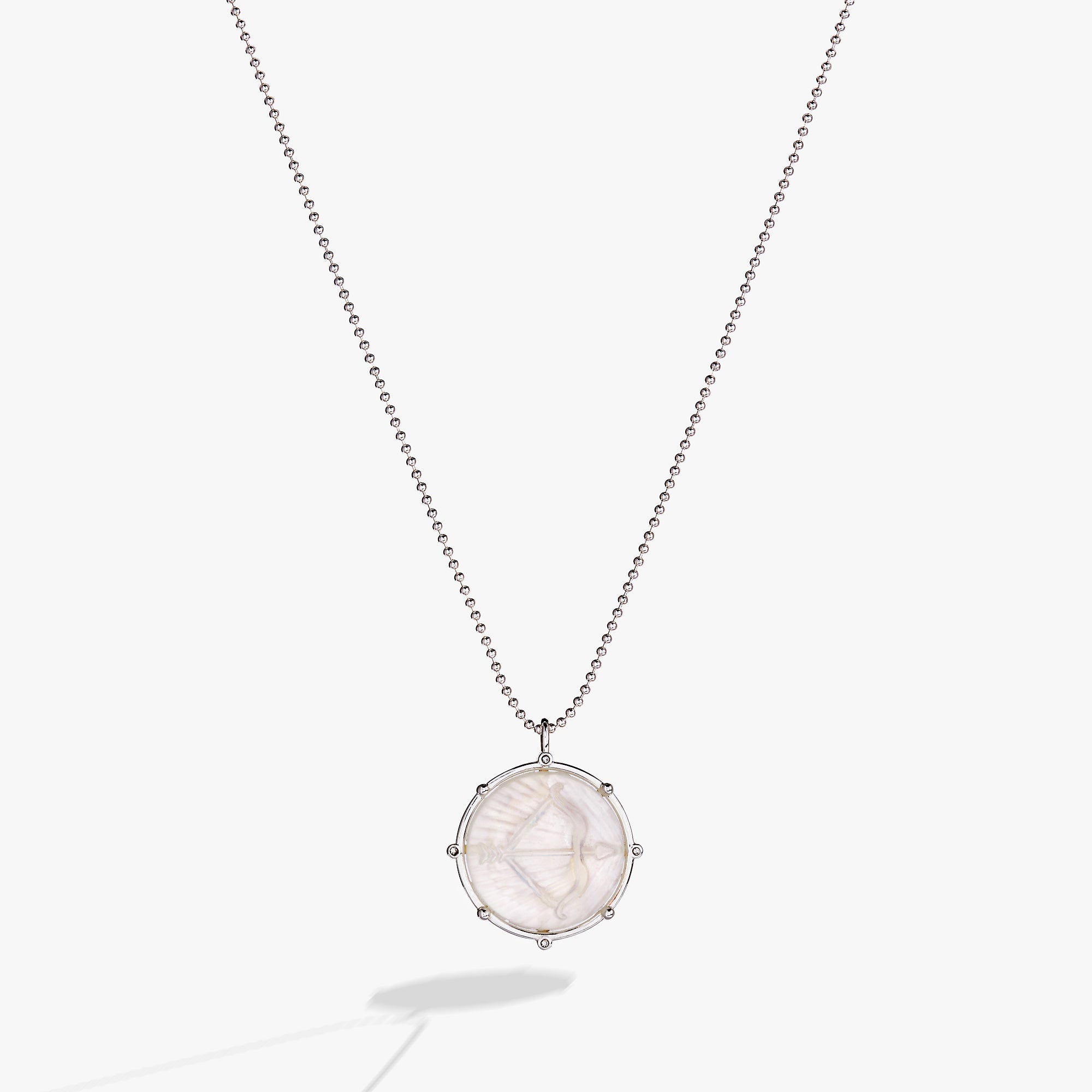 Sagittarius Zodiac Double-sided Charm Necklace