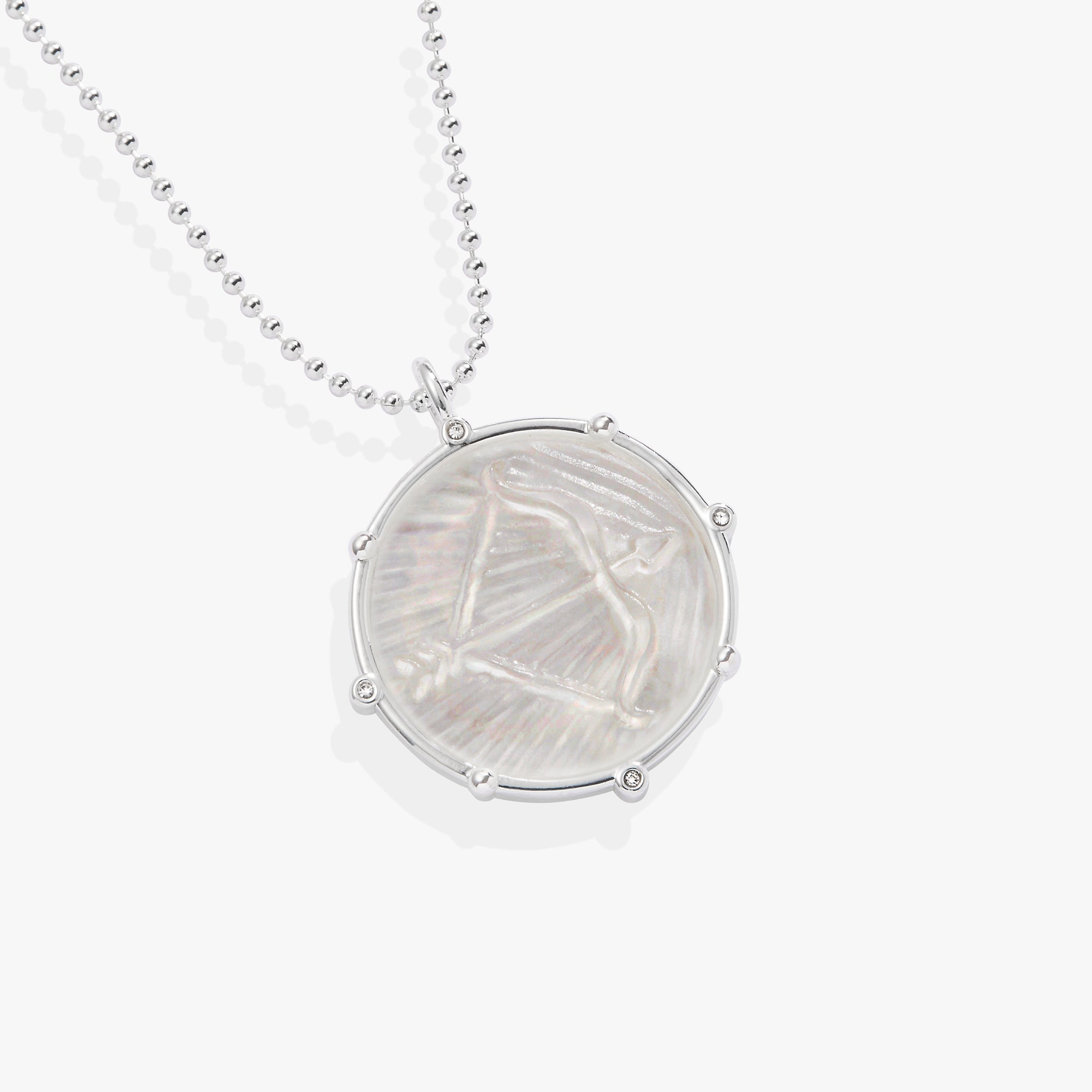 Sagittarius Zodiac Double-sided Charm Necklace