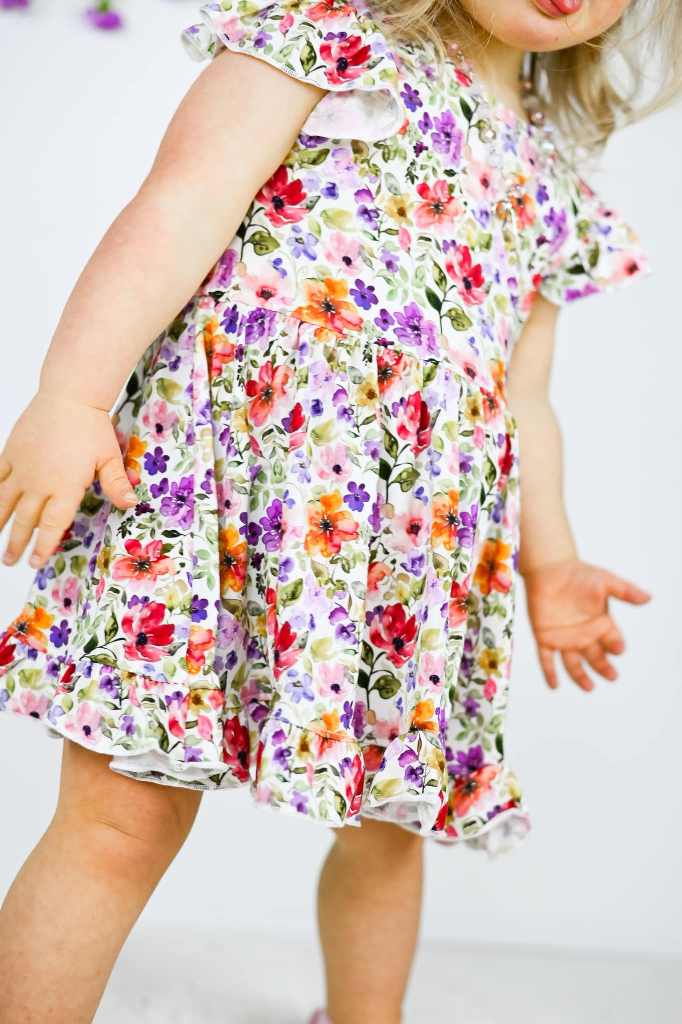 Watercolor Floral Bodysuit Twirl