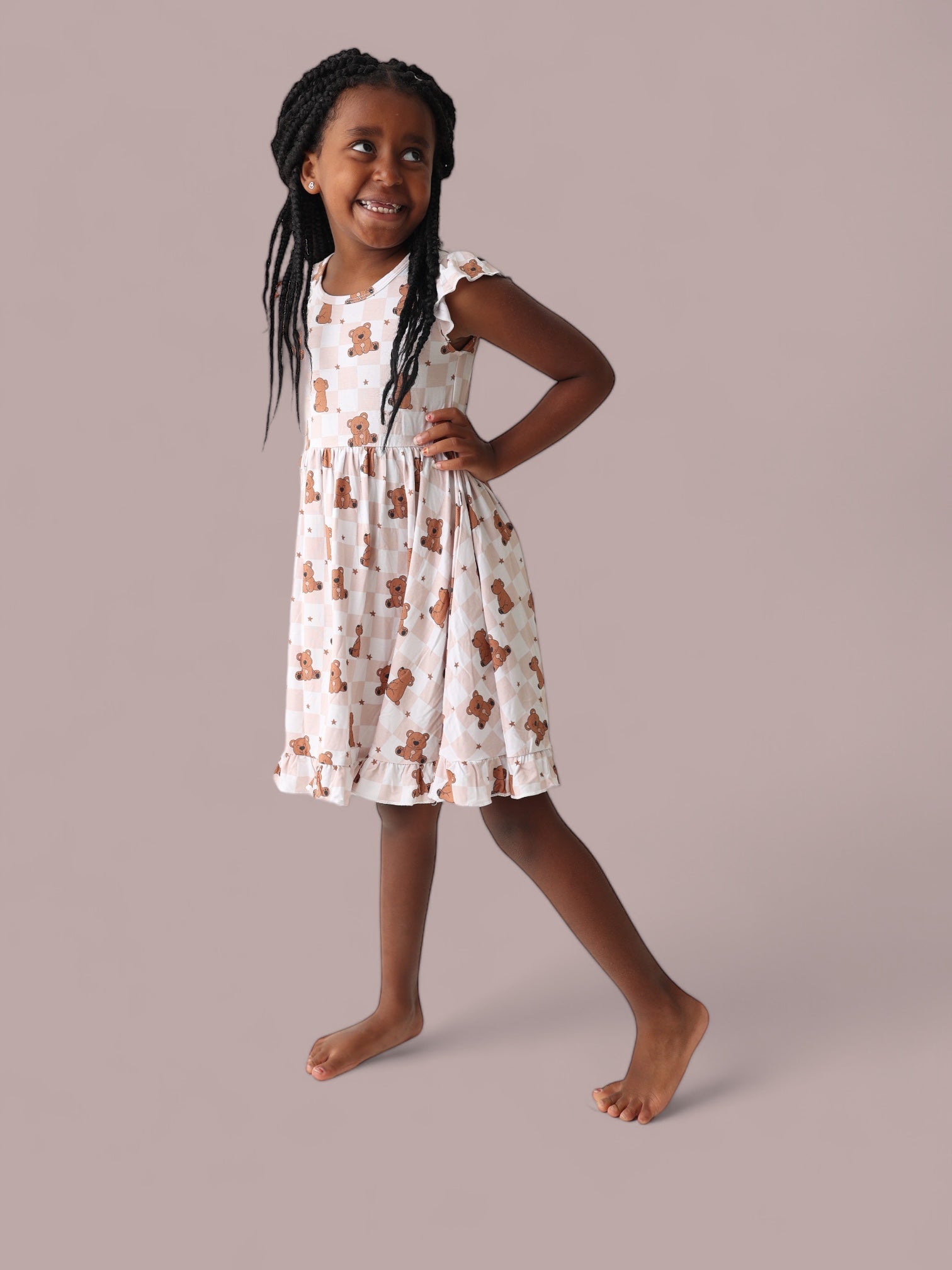 Cozy Bear Dream Ruffle Dress