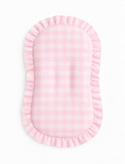 Light Pink Checkered Baby Lounger Cover