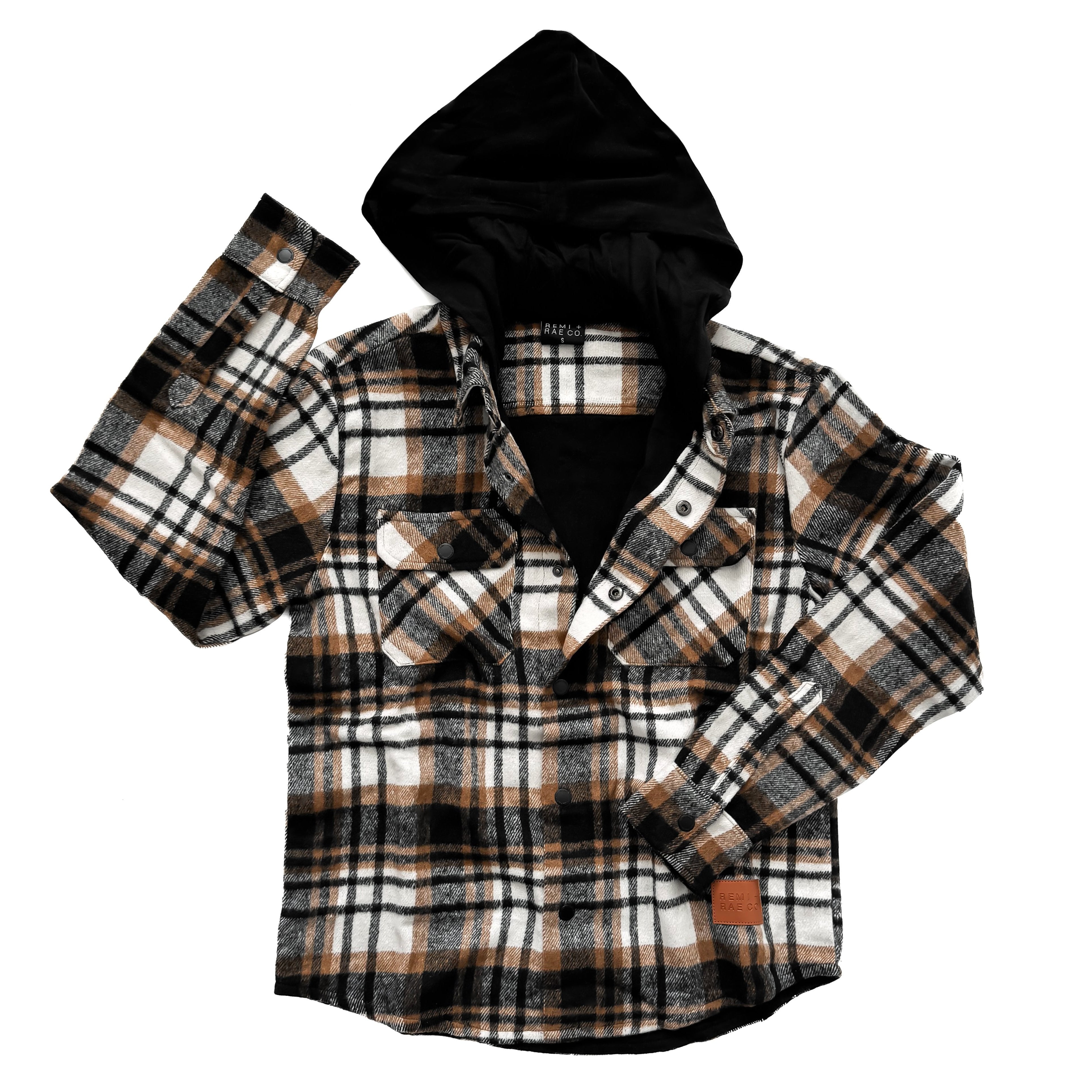 Adult - Flannel Jacket - Caramel