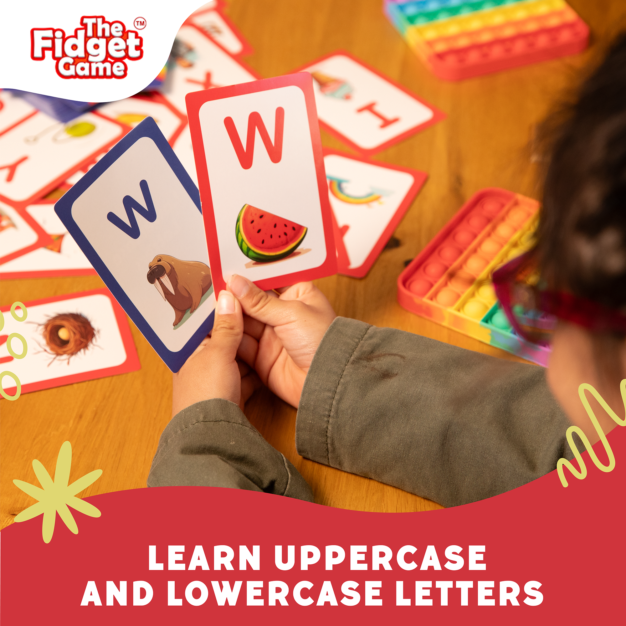 Abc: Learn Uppercase & Lowercase Letters Card Pack