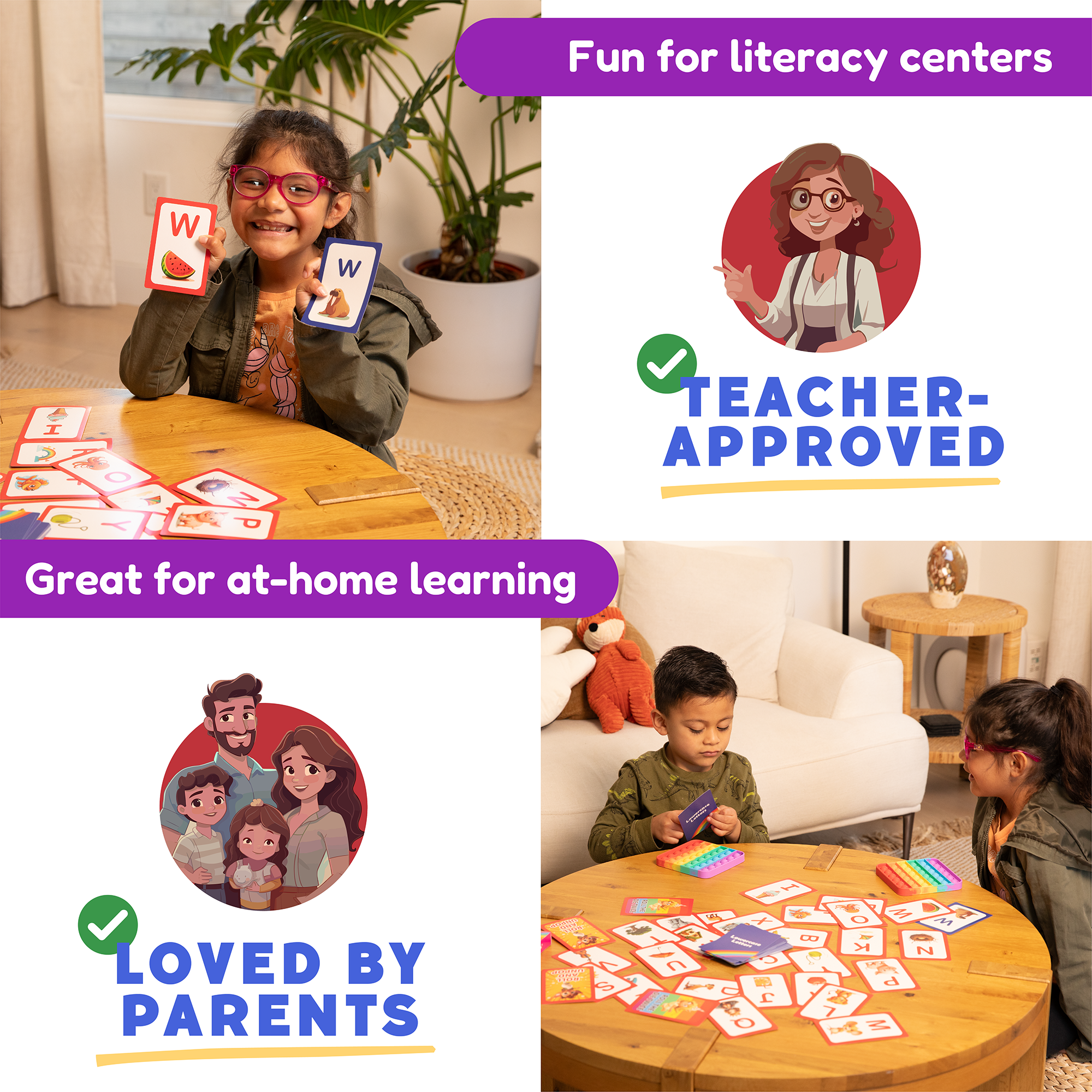 Abc: Learn Uppercase & Lowercase Letters Card Pack
