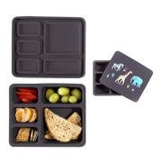 Silicone Bento Box Safari Faded Black