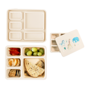 Silicone Bento Box Safari Warm Cream