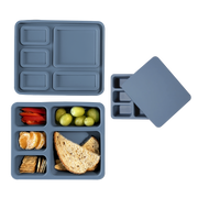 Silicone Bento Box Solid Newport Blue