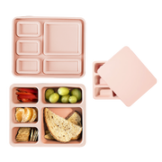 Silicone Bento Box Solid Ripe Peach