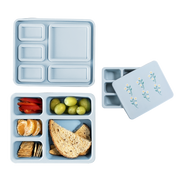 Silicone Bento Box Wildflower Chambray Blue