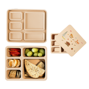 Silicone Bento Box Woodland Oat