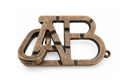 Ab&c Puzzle - Interlocking Cast Metal Brain Teaser