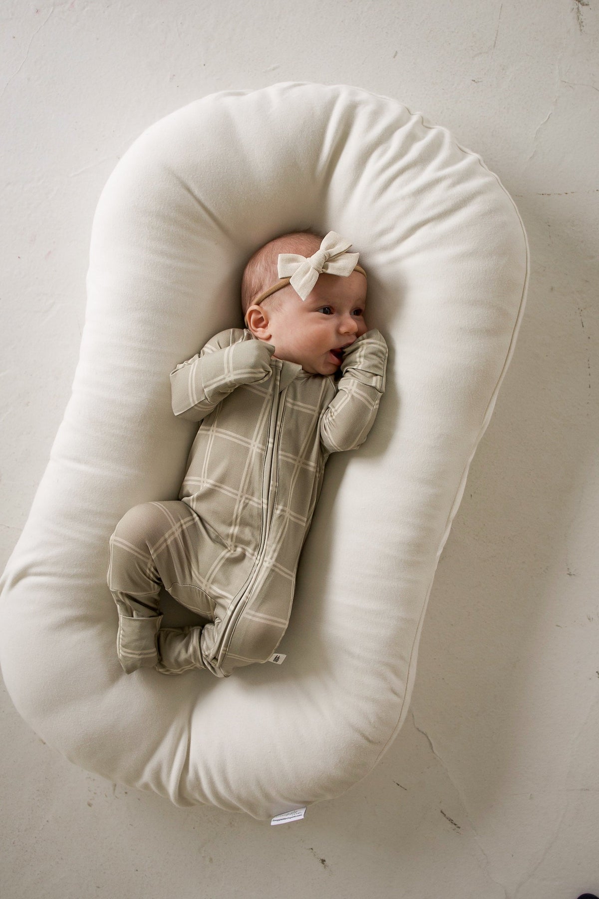 Bamboo Zip Pajamas | Linen Grid