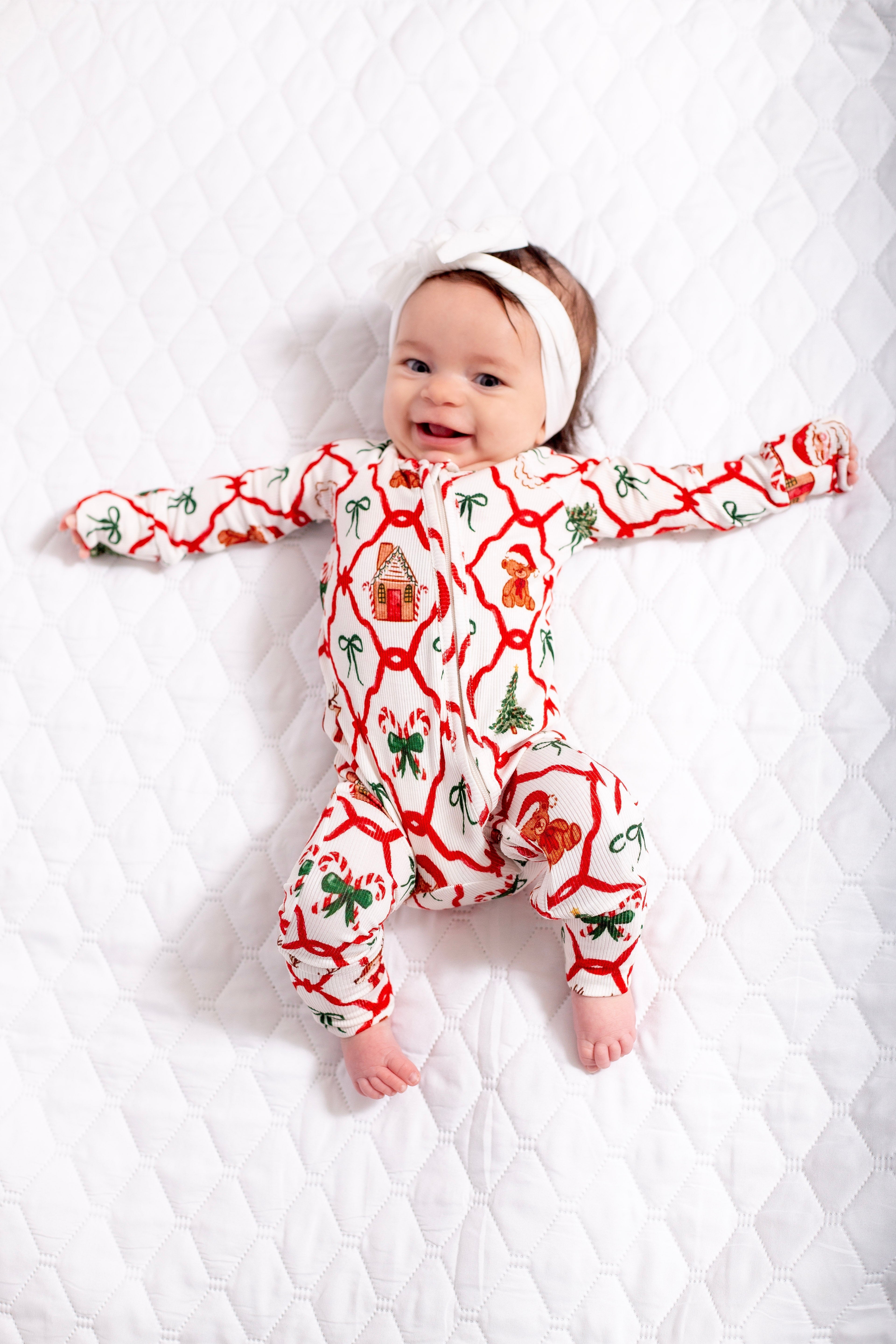 Cozy Christmas | Zip Romper