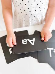 Black And White Letter Flashcards