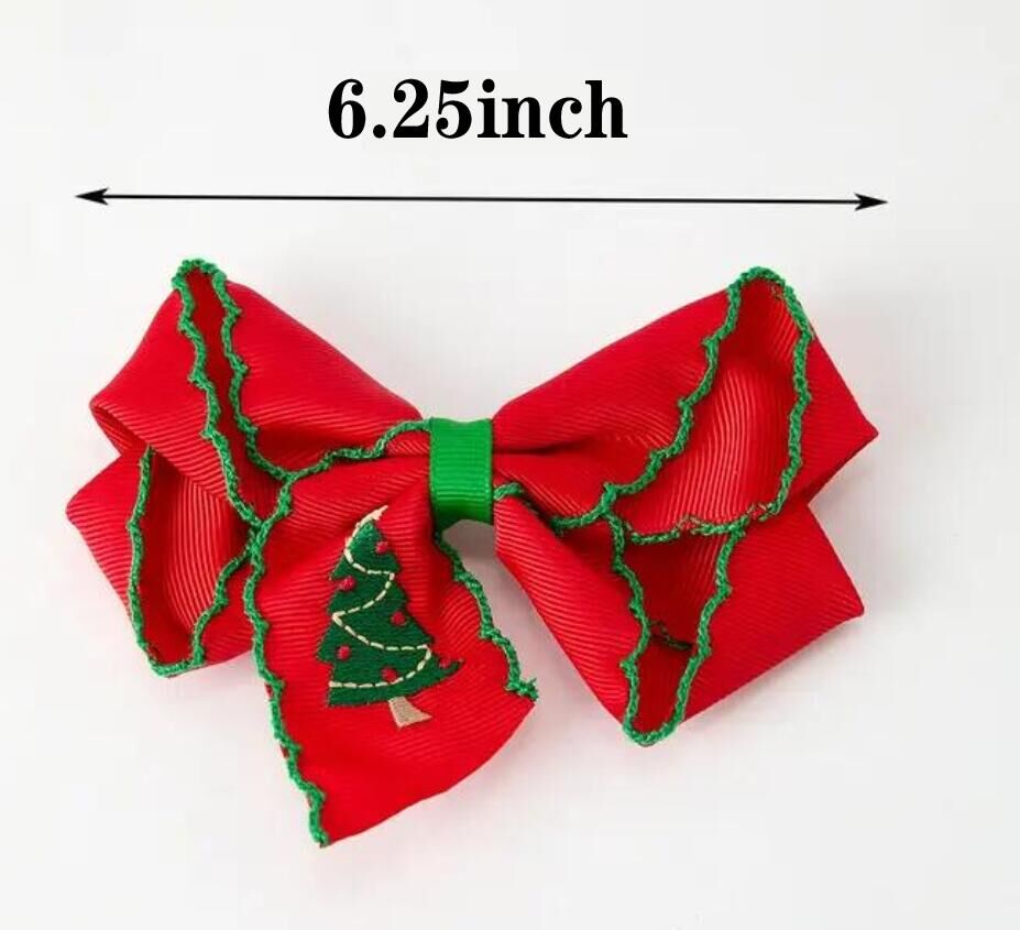 Winter Christmas Tree Hair Clip