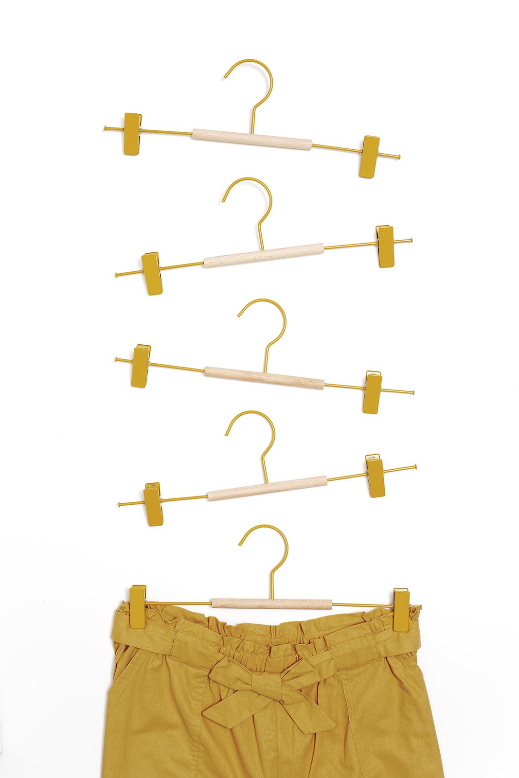 Adult Clip Hangers In Mustard