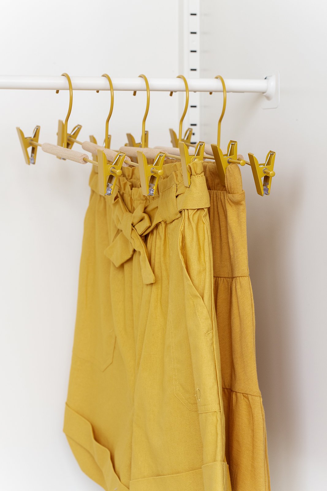 Adult Clip Hangers In Mustard