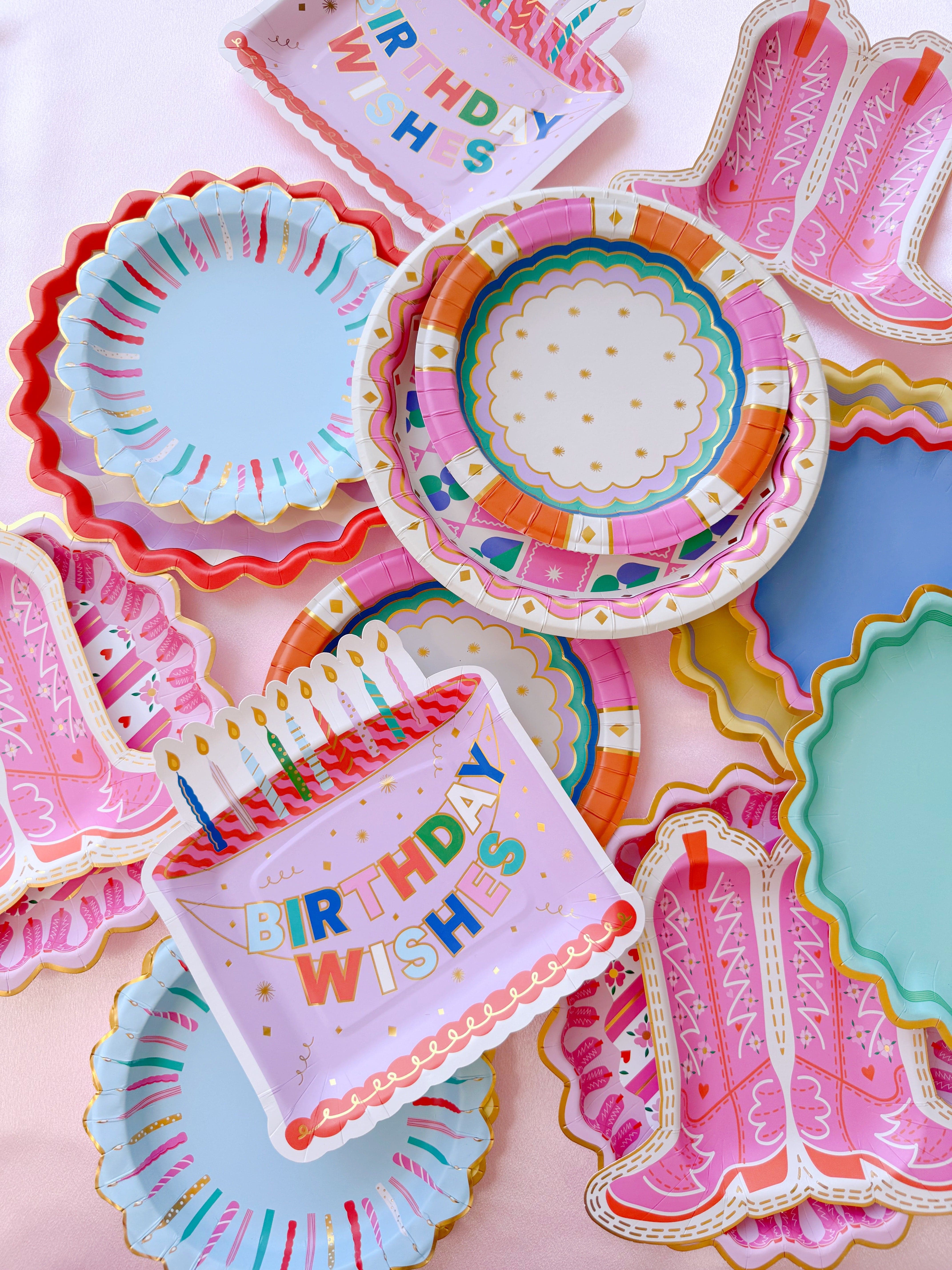 Birthday Wishes Dessert Plates (10 Count)