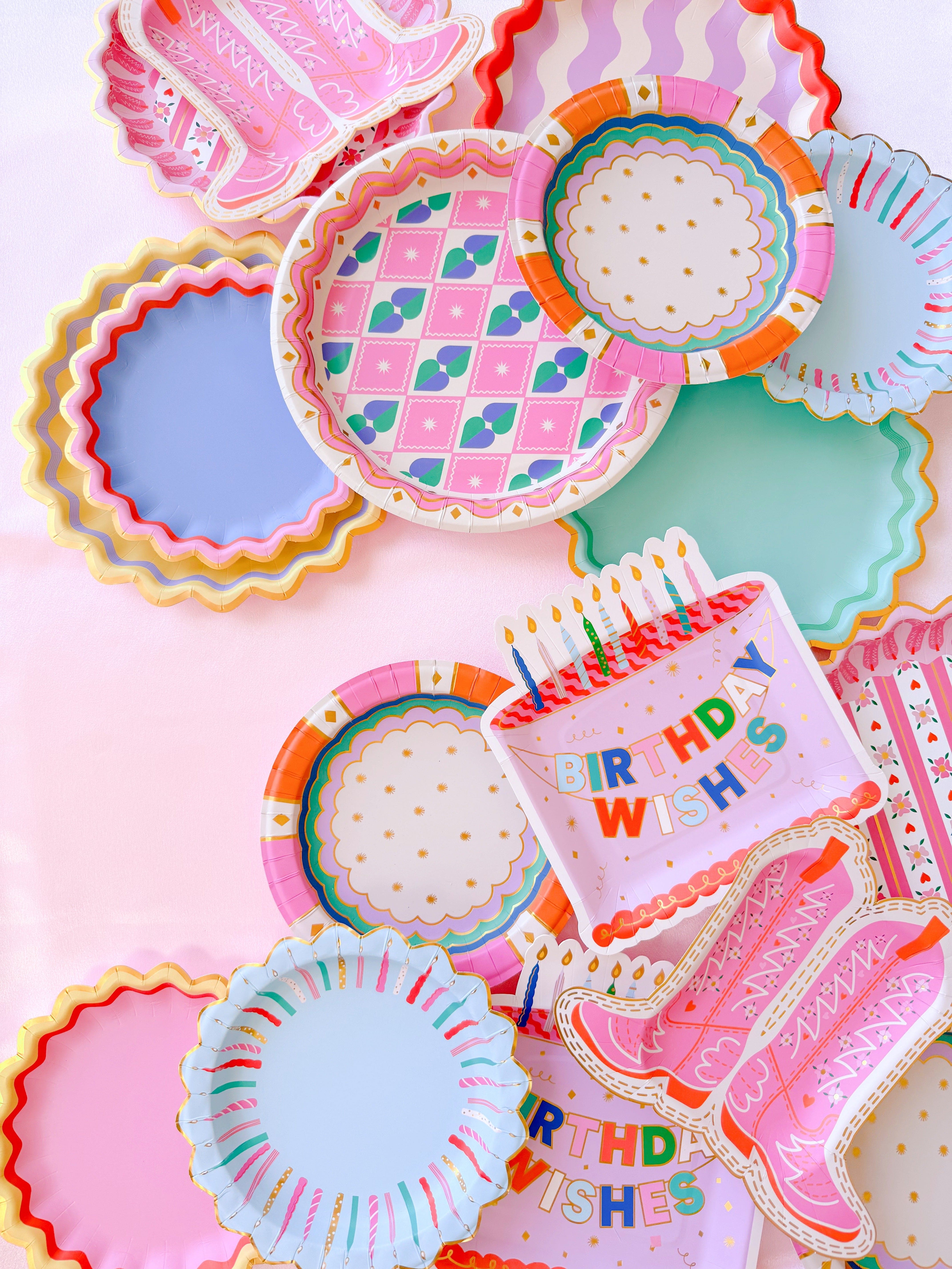 Birthday Wishes Dessert Plates (10 Count)