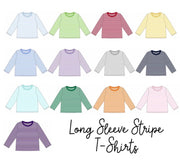 Knit Stripe Long Sleeve Shirt - Bold Colors