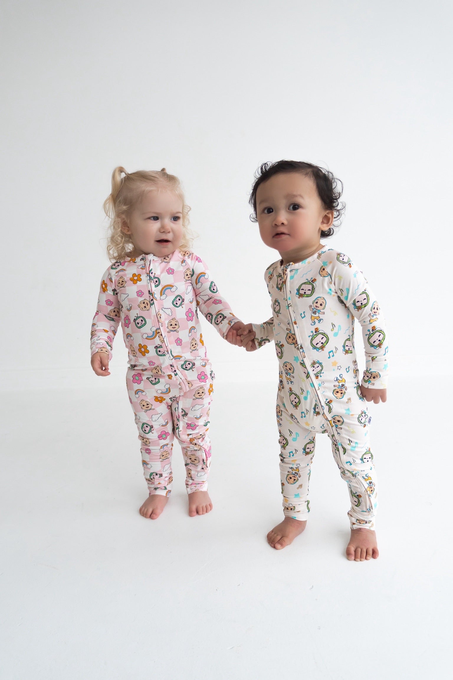 Dream Big Little Co X Cocomelon Jj Rainbow Checkers Dream Romper