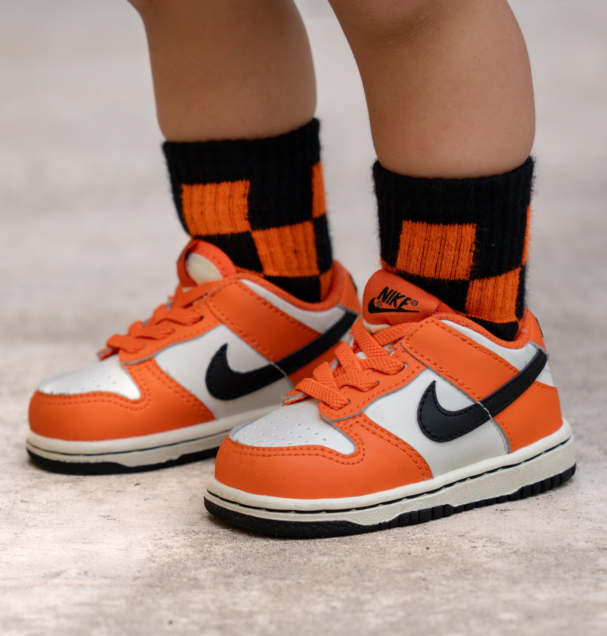 Orange And Black Check