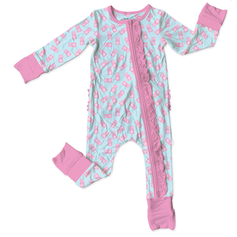 Addison Bamboo Ruffle Convertible Footie (pre-order)