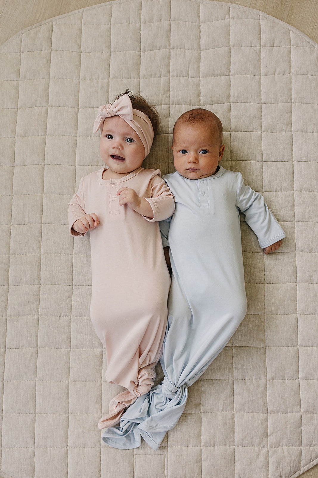 Baby Blue Bamboo Knot Gown
