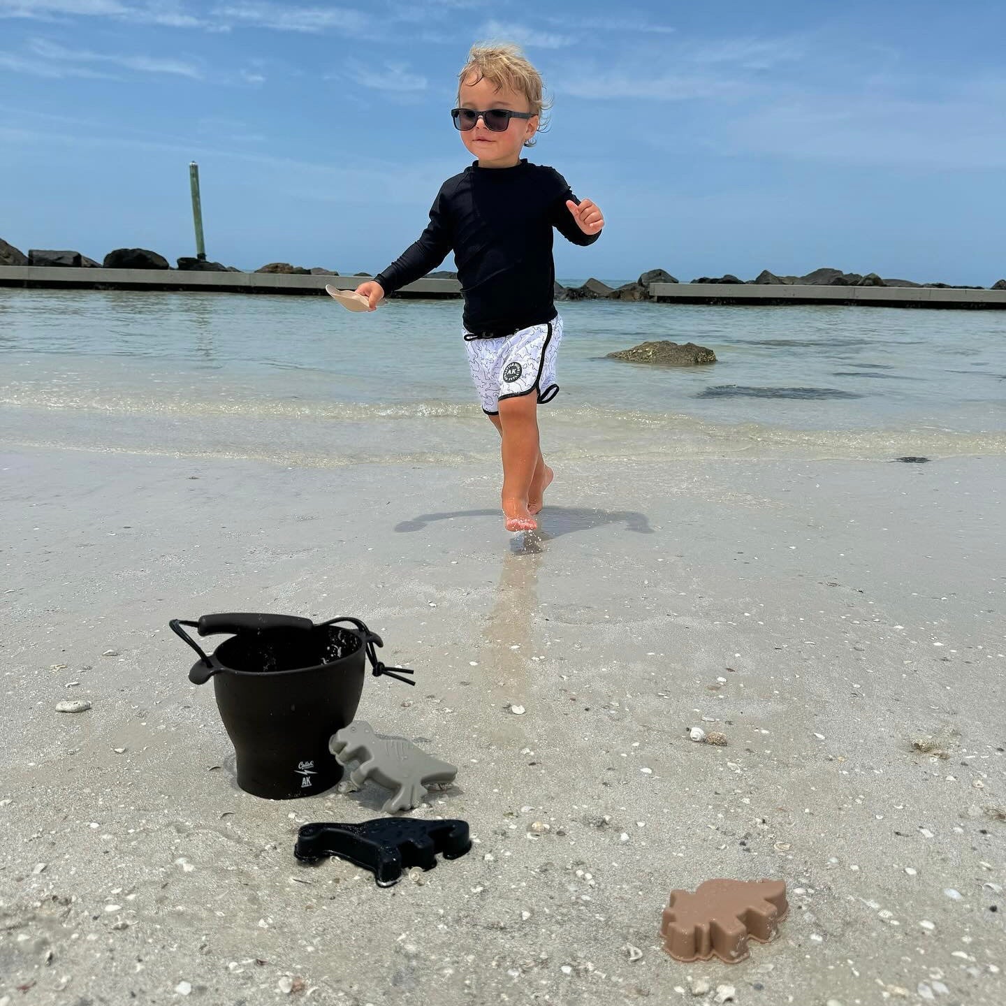 Ak Clothing X C&f Dino Silicone Beach Toy Set