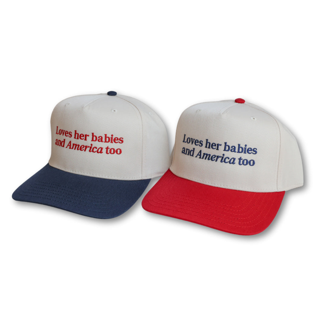Loves Her Babies & America Too Hat