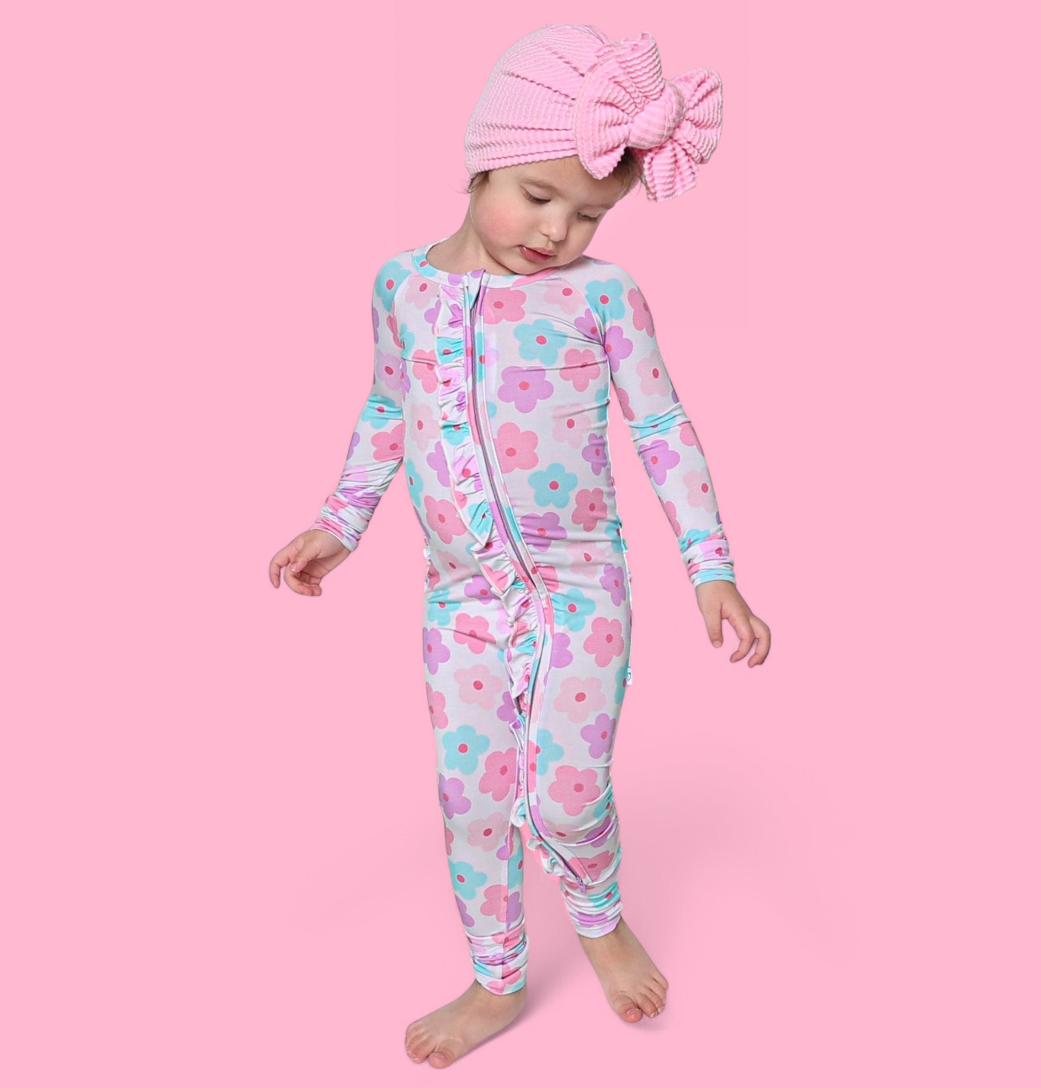 Violet Fields Dream Ruffle Romper