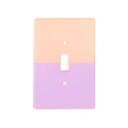Peach And Lavender Color Acrylic Block Light Switch Plate