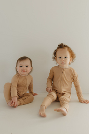Bamboo Zip Pajamas | Tawny