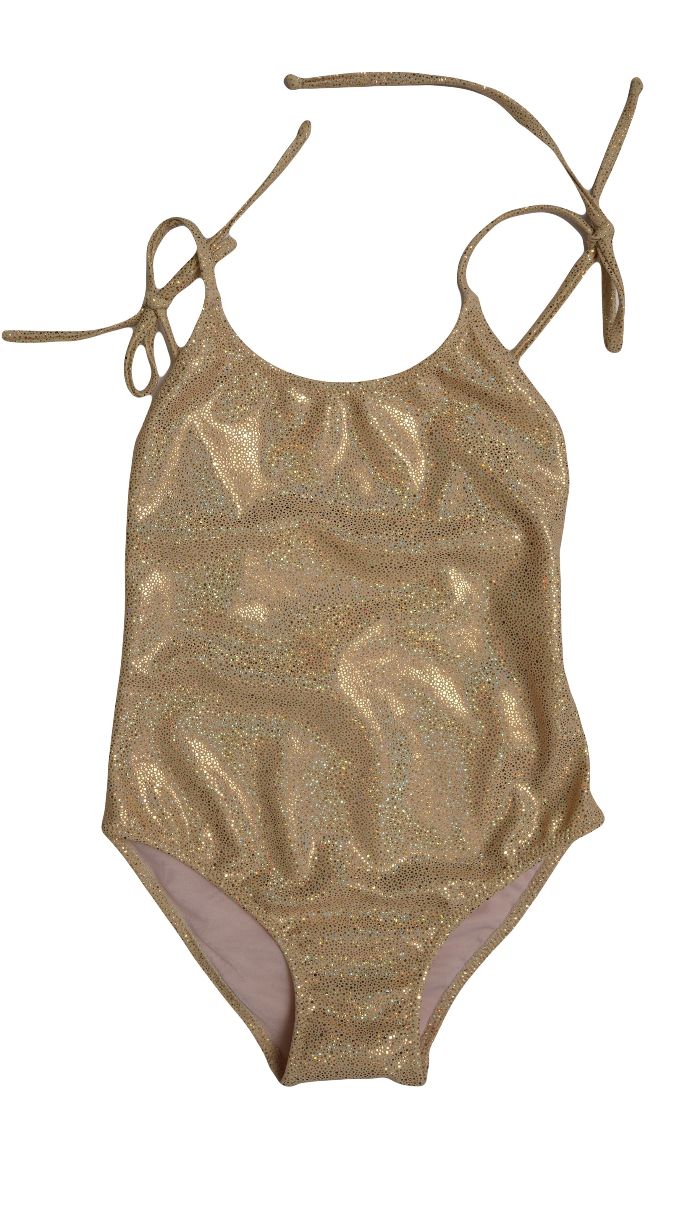 Afrodite Gold Glitter One Piece