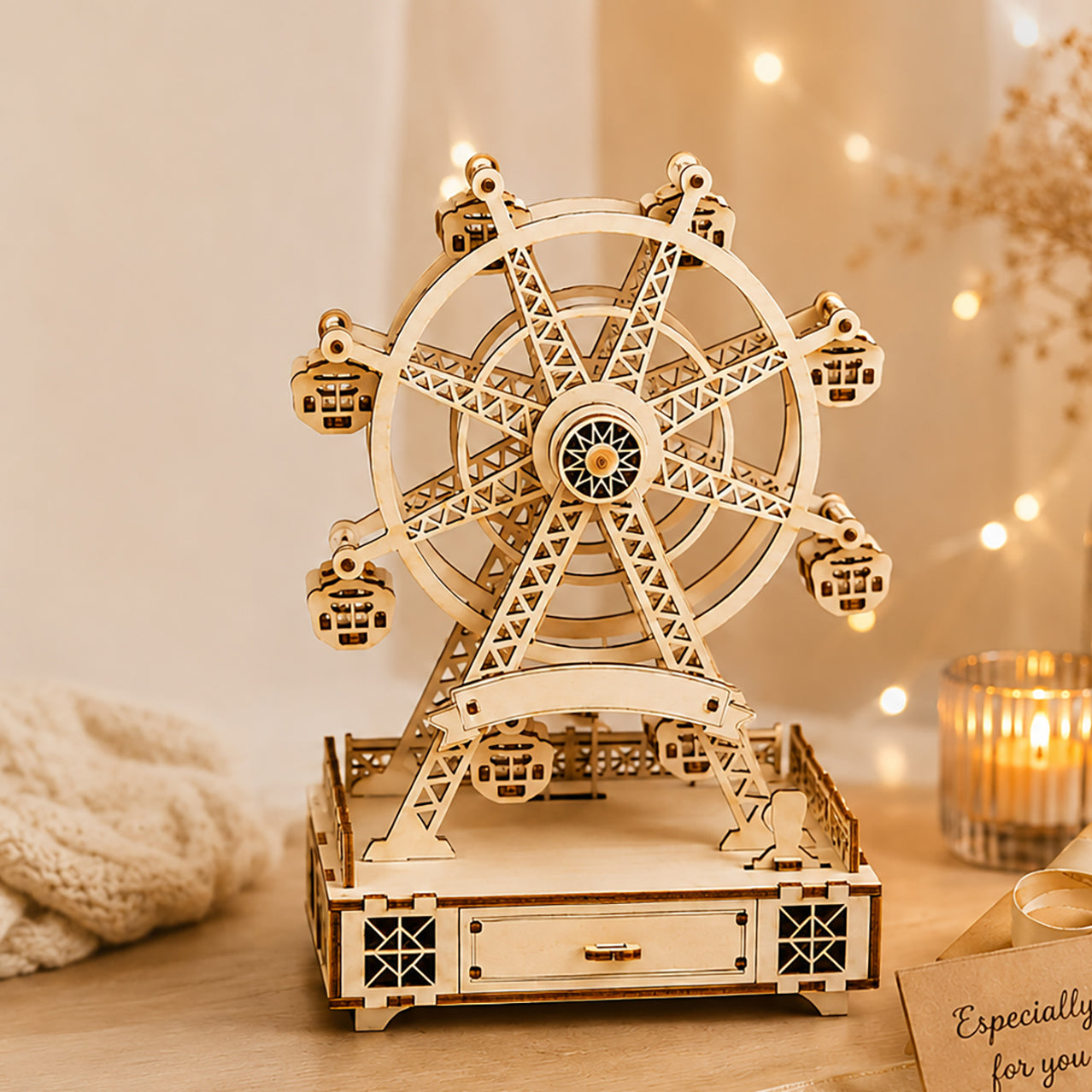 Diy Wooden Ferris Wheel Music Box Kit