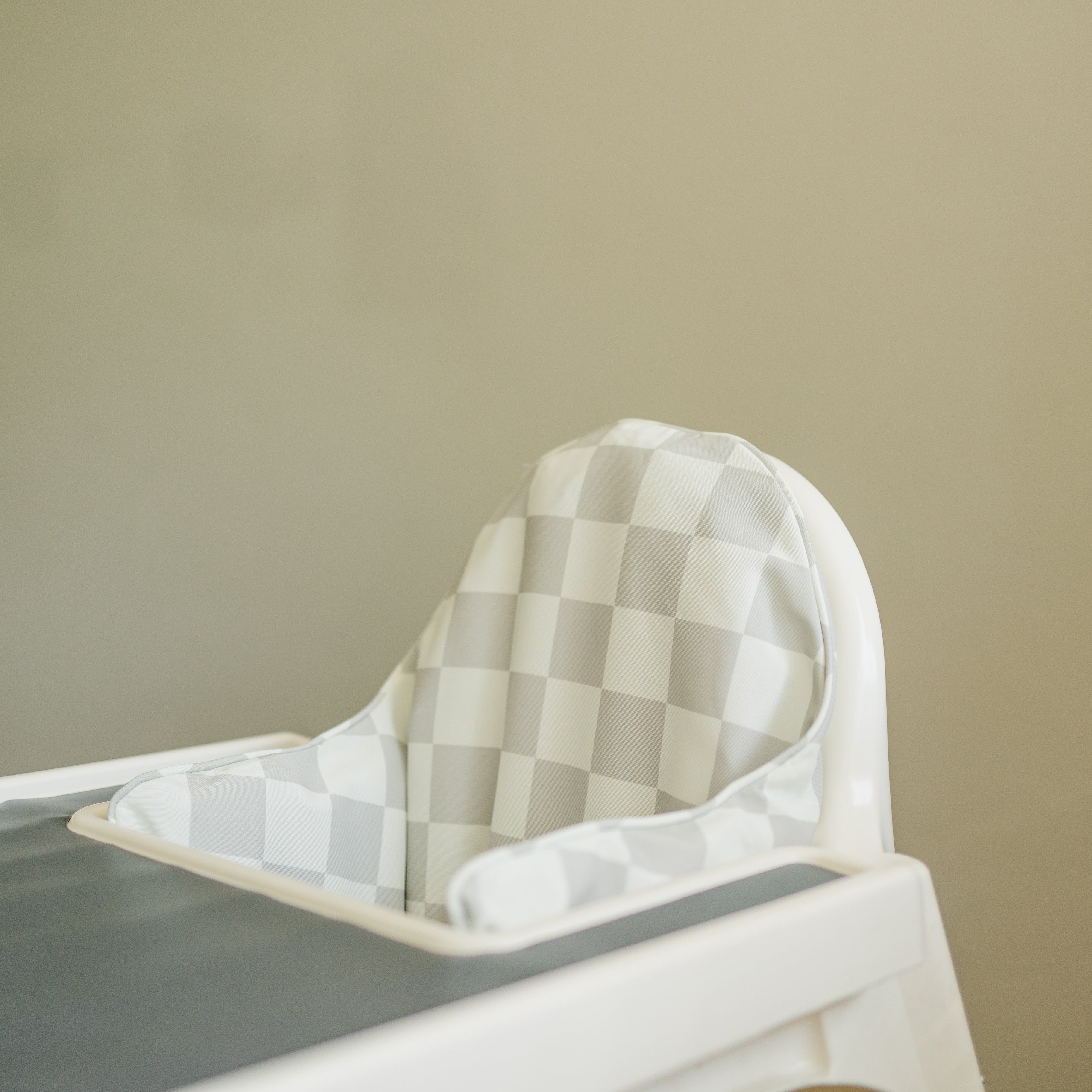 Greige Check Ikea Antilop Cushion Cover