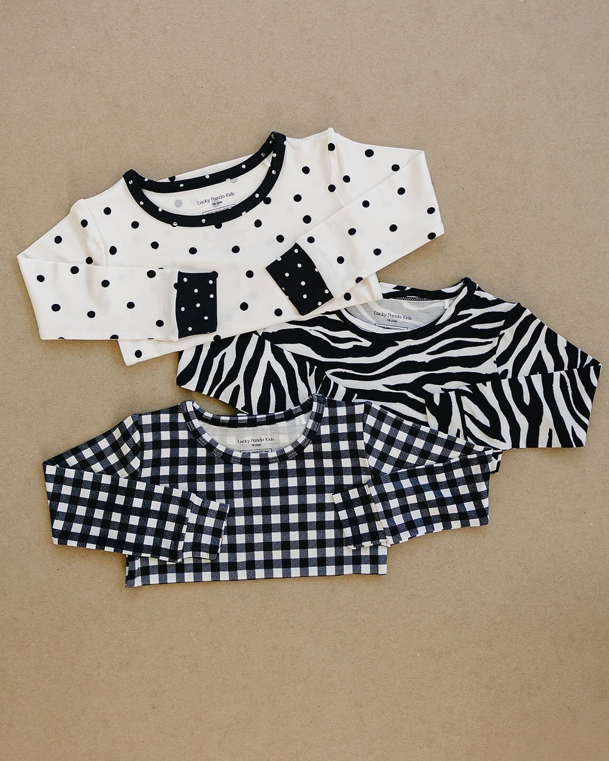 Bamboo Two Piece Set | Black Gingham